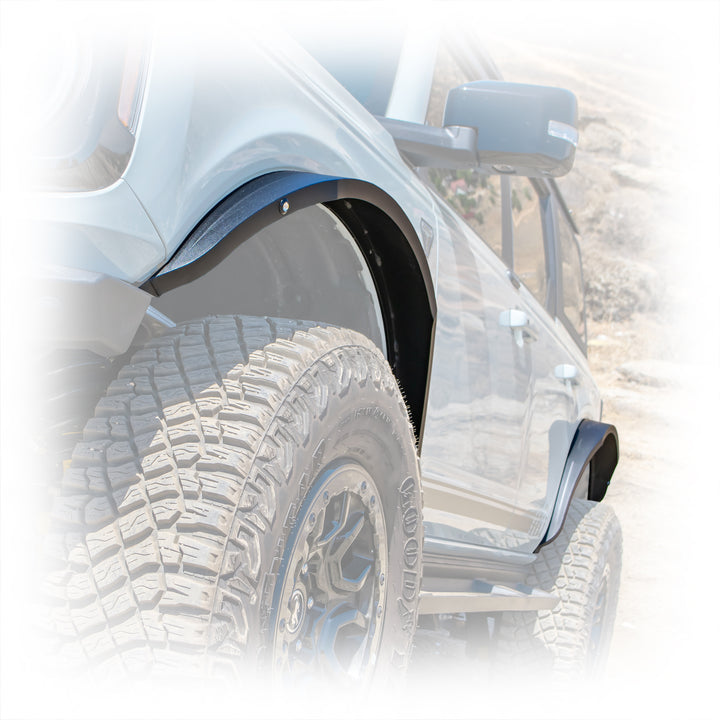 Turn Offroad 2021+ Ford Bronco Fender Flares - FD2-M1 for 2021-2026 Ford Bronco - front view