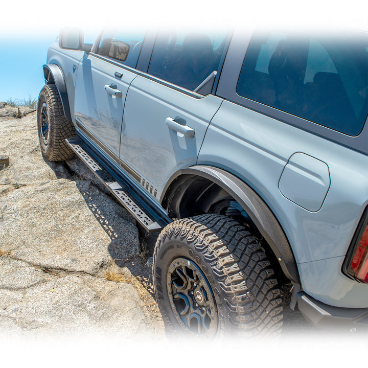 Turn Offroad 2021+ Ford Bronco Side Step 4-door - SS1-M4 for 2021-2026 Ford Bronco - installed view