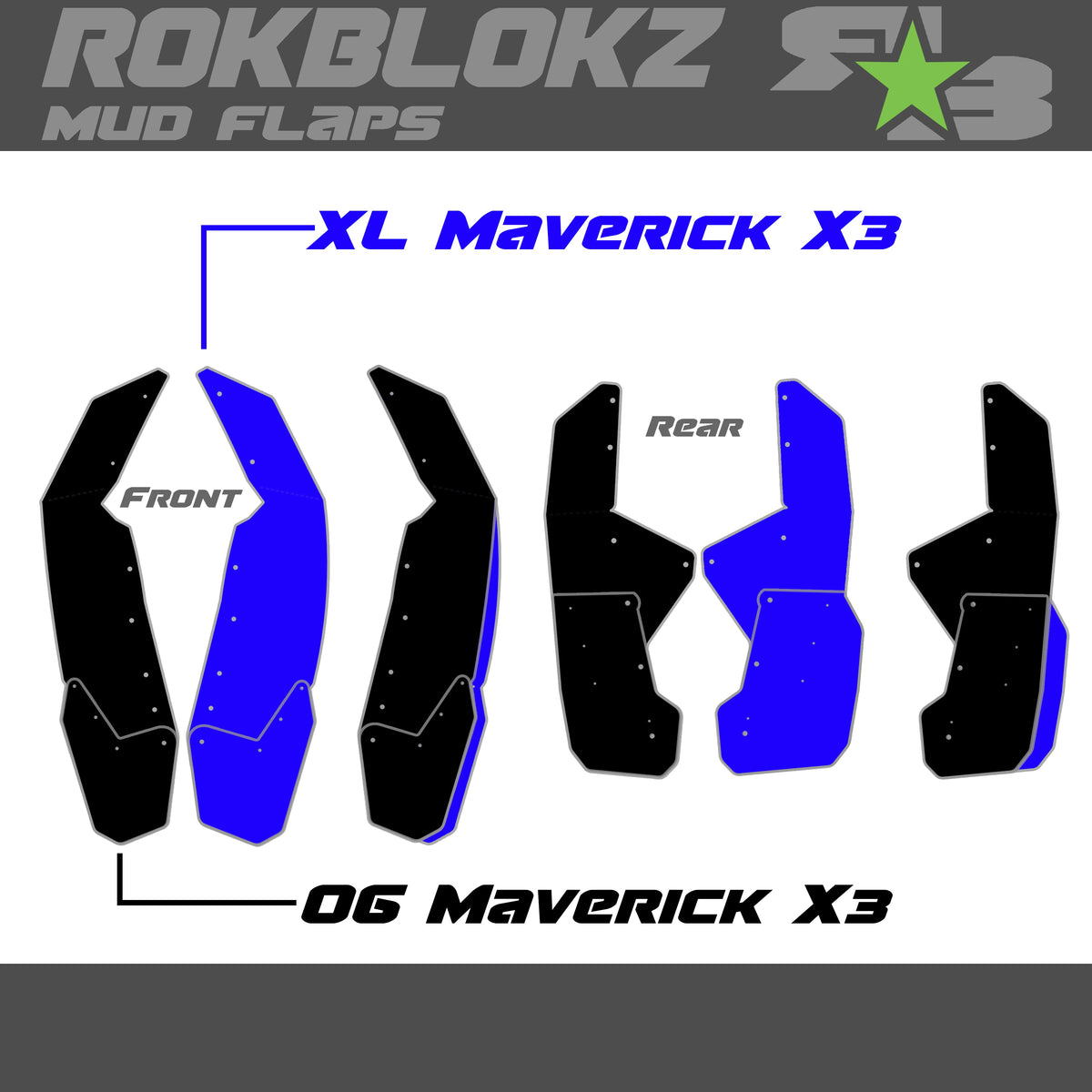 Rokblokz 2017 Can-Am Maverick X3 Fenders XL vs Original
