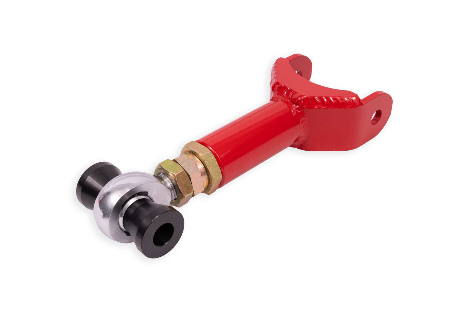 BMR 11-14 Ford Mustang S197 Upper Control Arm DOM On-Car Adj. Rod End - Red - UCA753R