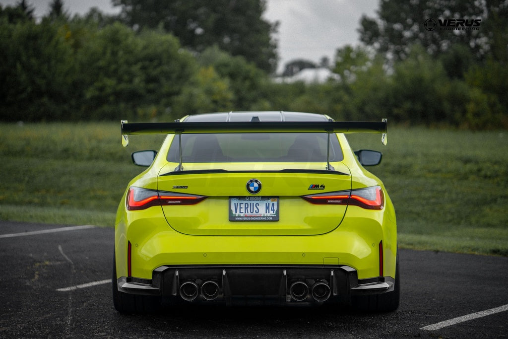 Verus - Swan Neck UCW Rear Wing Kit - G82 BMW M4 - A0594A for 2021-2024 BMW M4 - angle view