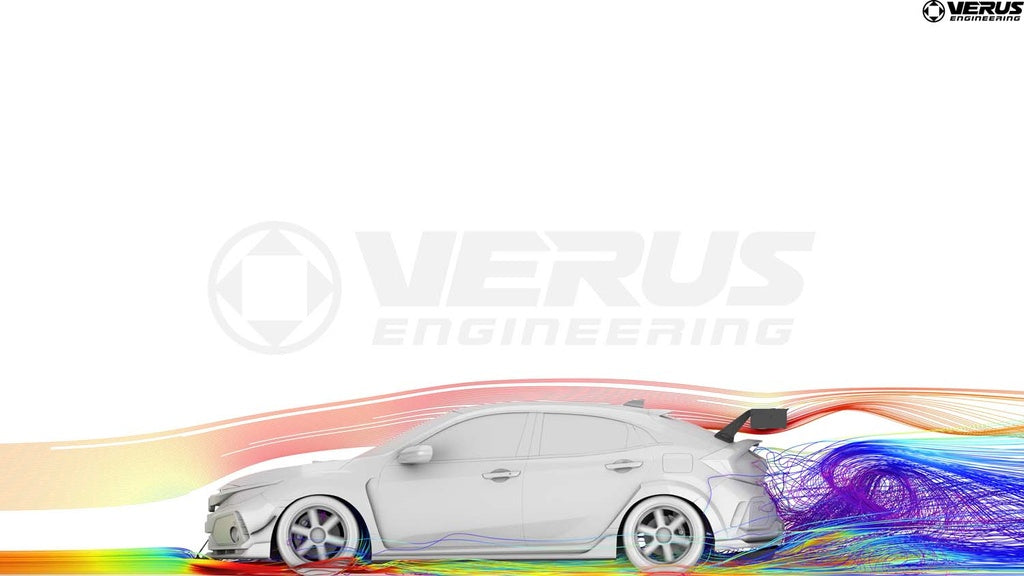 Verus - UCW Rear Wing for 2017-2021 FK8 Honda Civic Type R - A0582A for 2017-2021 Honda Civic Type R - installed view