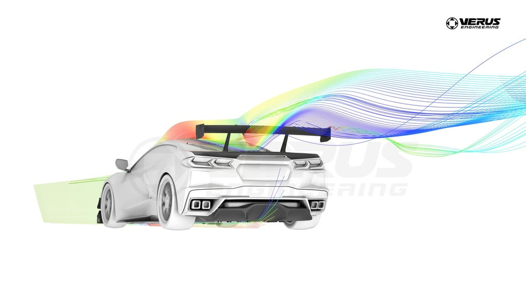 Verus - Swan Neck UCW Rear Wing Kit - Corvette Stingray (C8) - A0666A
