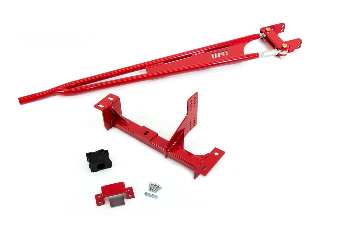 UMI Performance 98-02 GM F-Body Torque arm Kit Automatic - Red - 220508-R for 1998-2002 Chevrolet Camaro - product photo