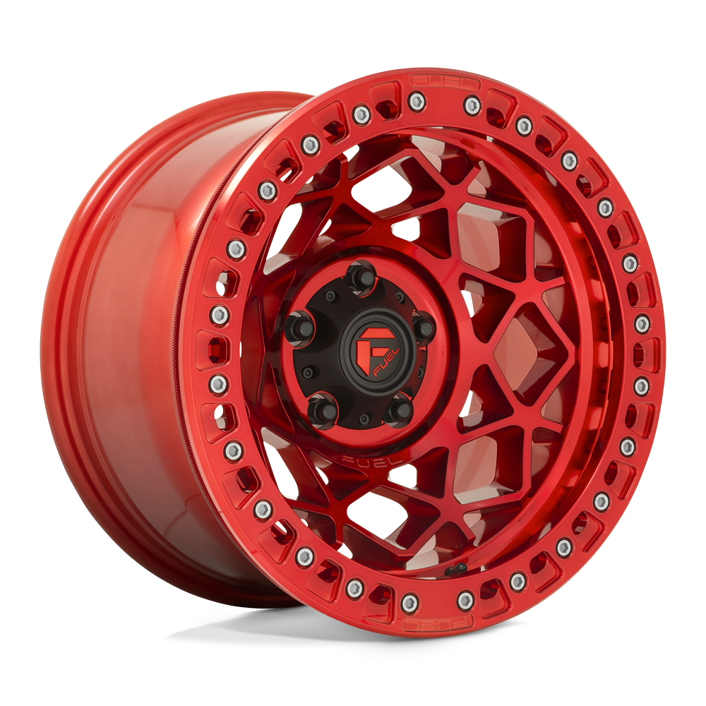Fuel Off-Road Aluminum Wheels 17X9 Unit Beadlock D121 Candy Red