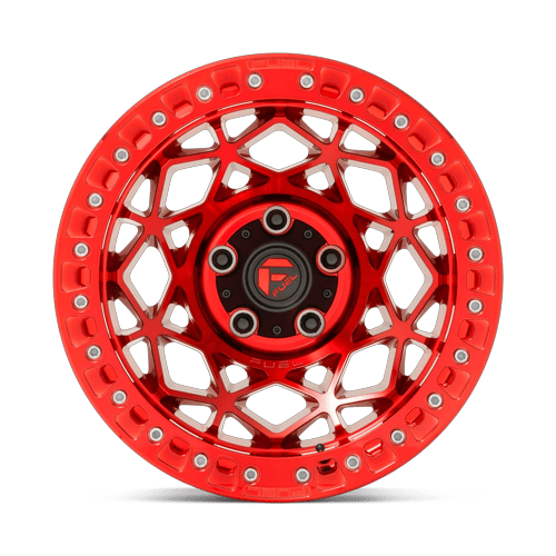 Fuel Off-Road Aluminum Wheels 17X9 Unit Beadlock D121 Candy Red