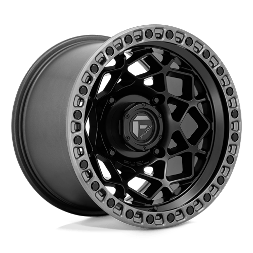 Fuel Off-Road Aluminum Wheels 15X7 Unit Utv D783 Matte Black W/ Gunmetal Ring