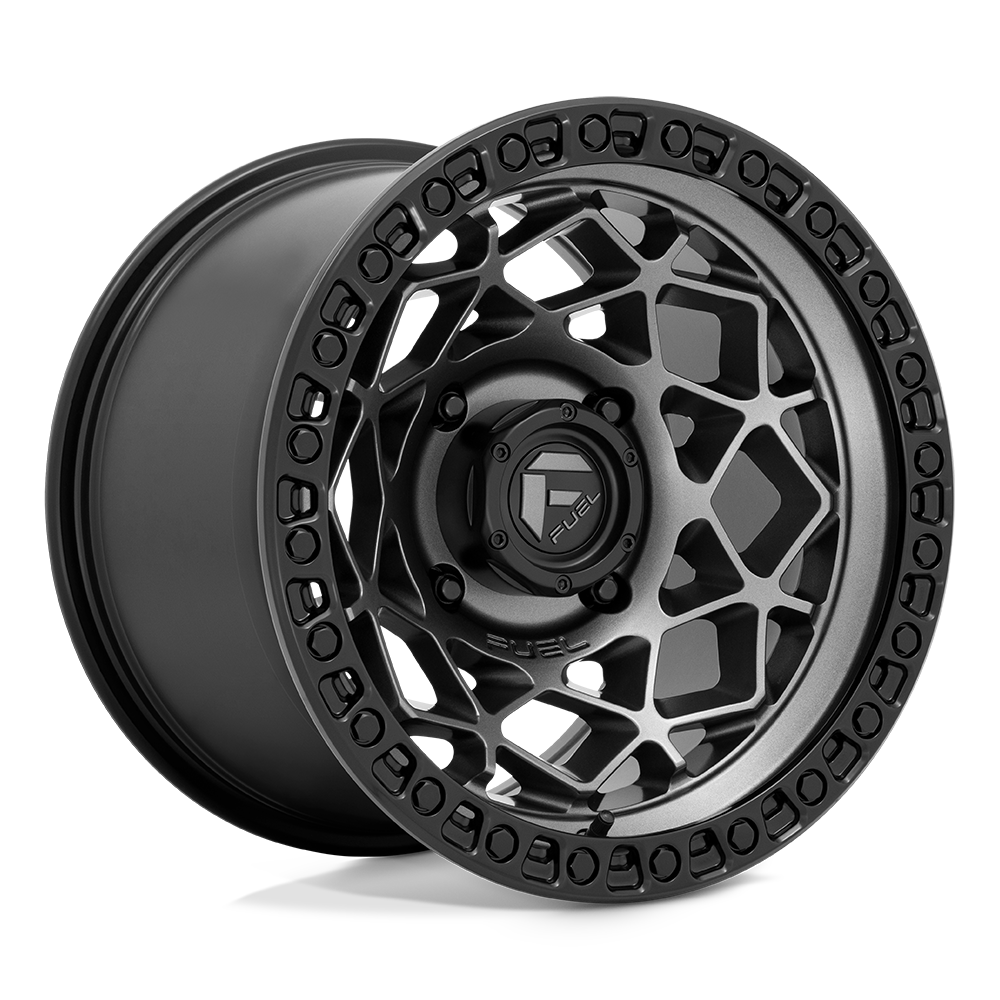 Fuel Off-Road Aluminum Wheels 15X10 Unit Utv D784 Gunmetal W/ Matte Black Ring