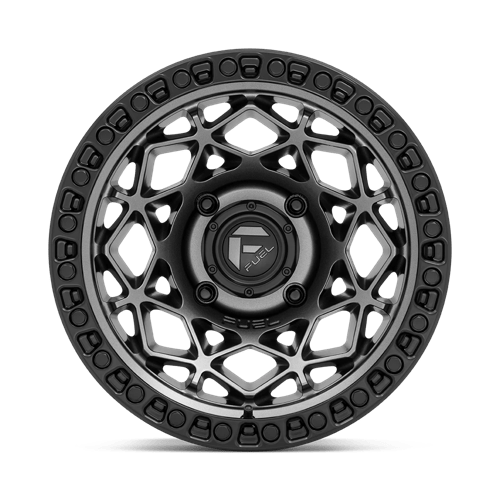 Fuel Off-Road Aluminum Wheels 15X7 Unit Utv D784 Gunmetal W/ Matte Black Ring
