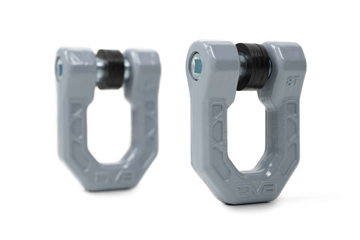 DV8 Offroad - Gray DV8 Elite Series D-Rings (Pair) - UNSK-01GR