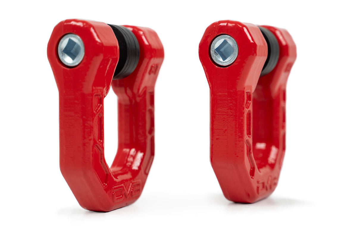 DV8 Offroad - Red DV8 Elite Series D-Rings (Pair) - UNSK-01RD
