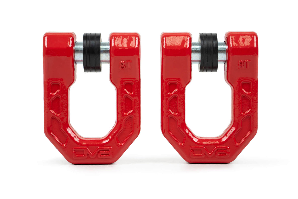 DV8 Offroad - Red DV8 Elite Series D-Rings (Pair) - UNSK-01RD