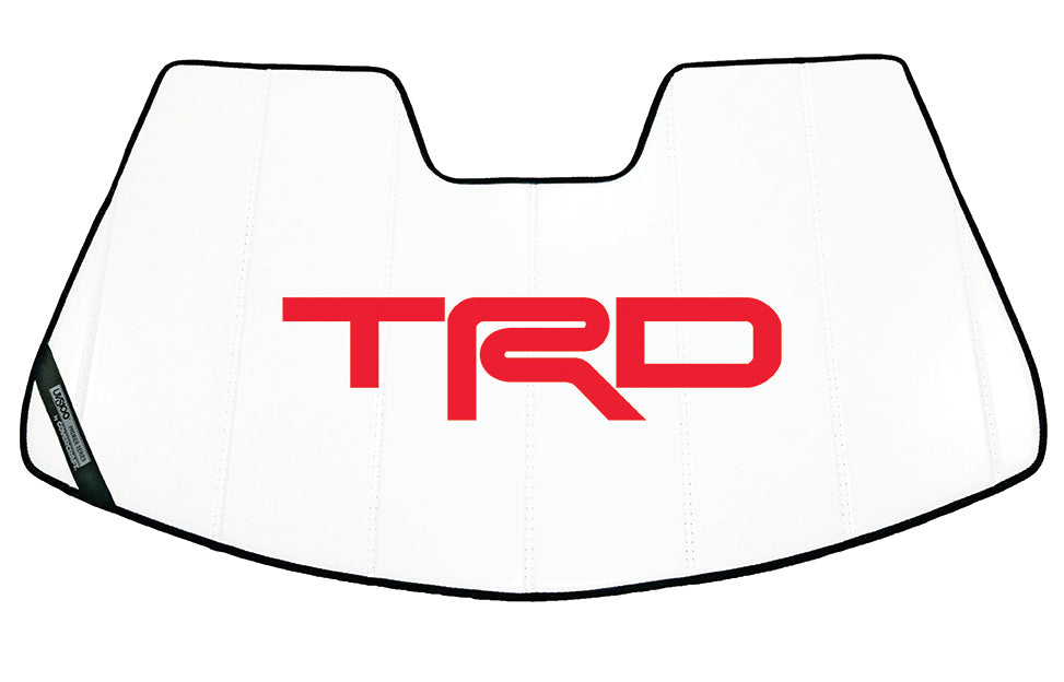 Covercraft 20-24 Toyota Official Licensed UVS100 Premier Series Custom Sunscreen with Red TRD Logo - UTL11761TY11WH