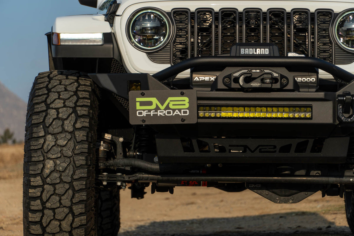 DV8 Offroad - Universal Quick Release D-Ring License Plate Mount - LPUN-01