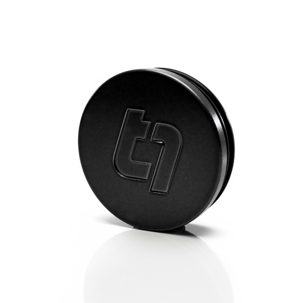 Titan 7 Flat Center Cap - Machine Black