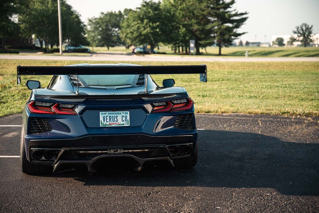 Verus - Swan Neck V1X Rear Wing Kit - Corvette Stingray (C8) - A0733A