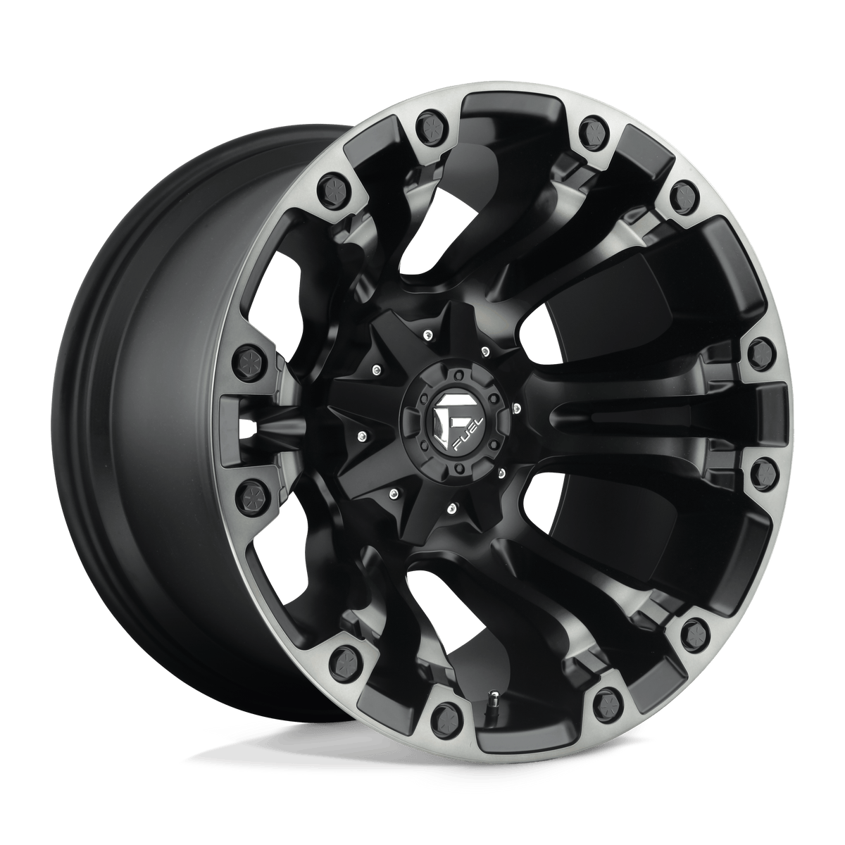 Fuel Off-Road D851 20X9 Matte Black Gray Tint 8x180 +20mm