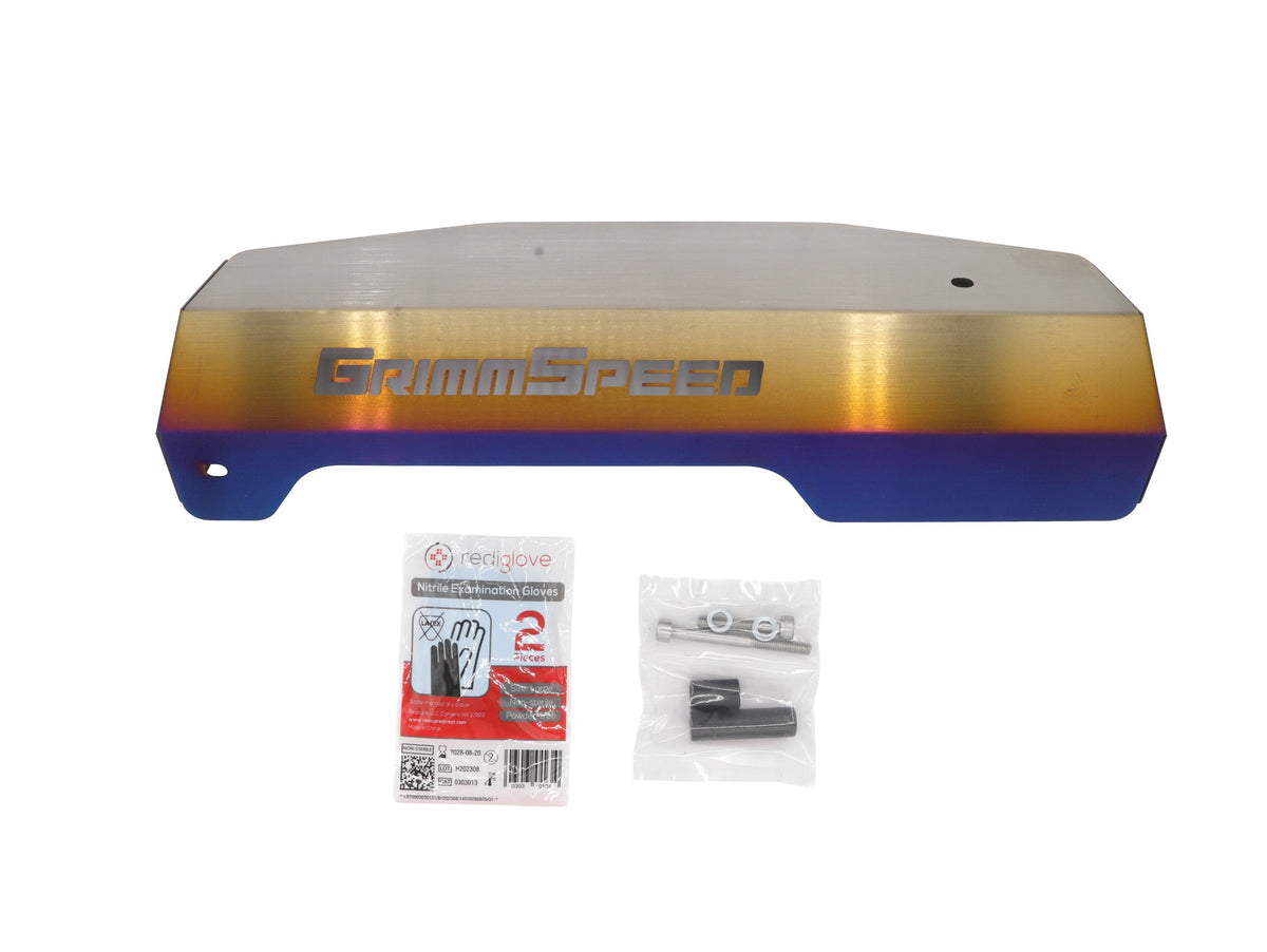 GrimmSpeed - Titanium Pulley Cover 2015–2021 Subaru WRX (FA20 Engine) - GRM.1064.1.0