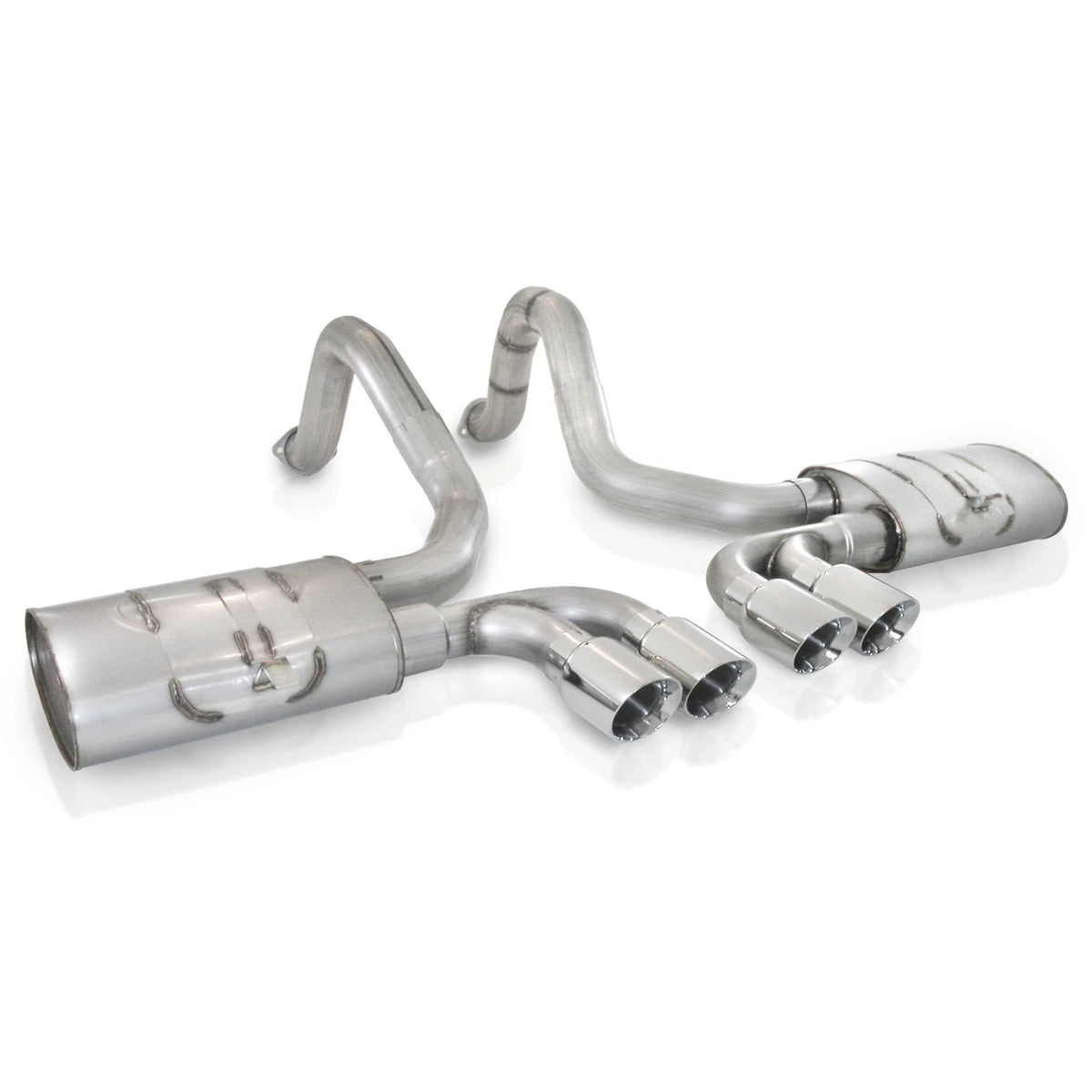 Stainless Works - 1997-2004 Corvette Catback - VC53CBQUAD