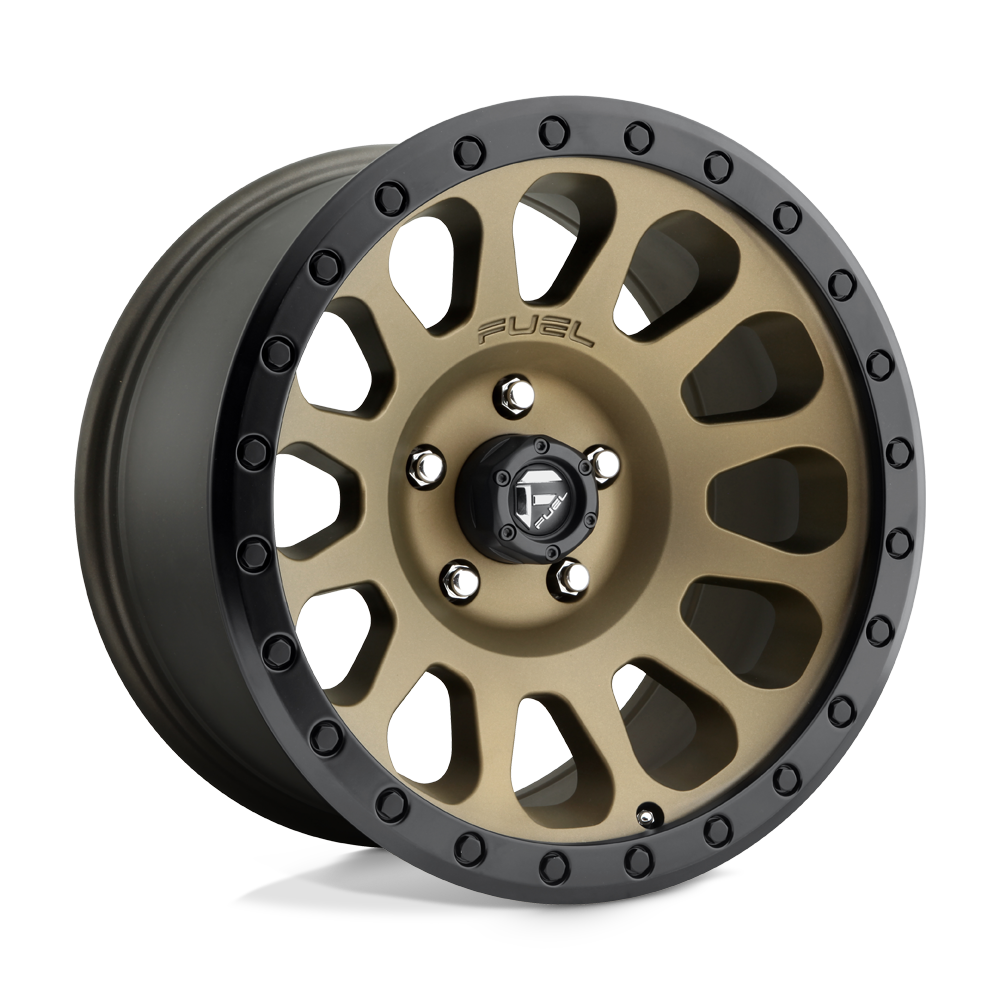 Fuel Off-Road Aluminum Wheels 17X8.5 Vector D600 Matte Bronze Black Bead Ring