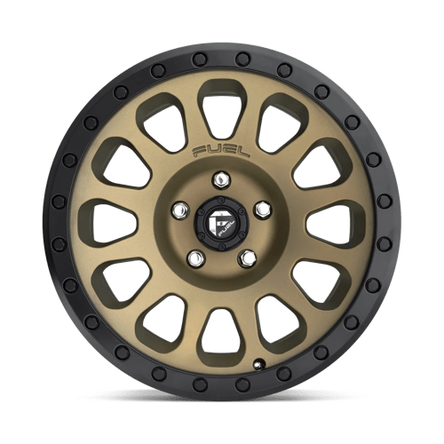 Fuel Off-Road Aluminum Wheels 17X9 Vector D600 Matte Bronze Black Bead Ring