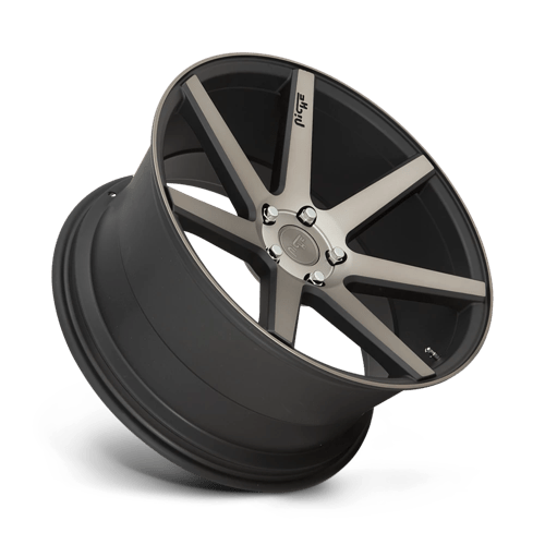 Niche 1PC M150 Verona 20X9 5X112 +25MM Matte Black Machined
