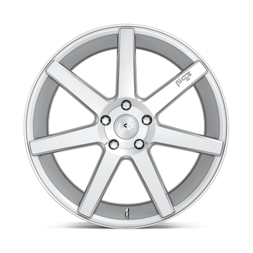 Niche 1PC M179 Verona 20X9 5X114.3 +35MM Gloss Silver Machined