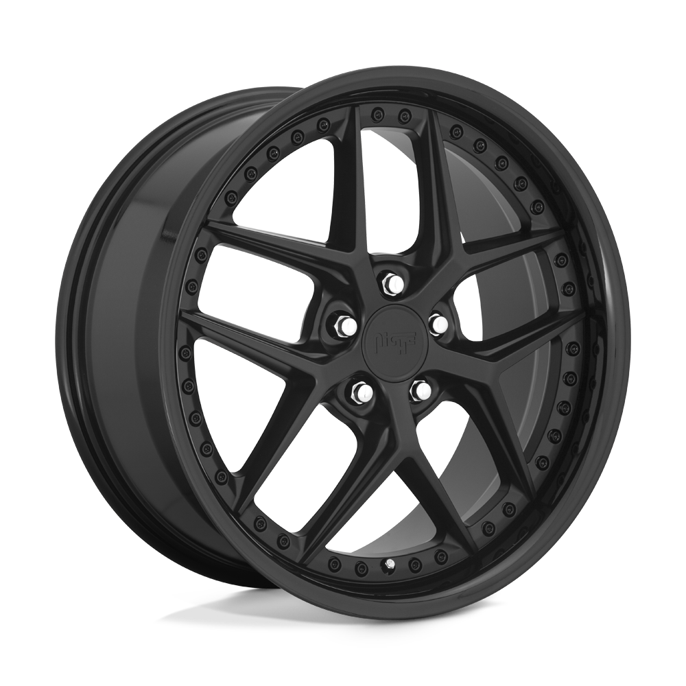 Niche 1PC M226 Vice 20X10.5 5X112 +40MM Gloss Black Matte Black