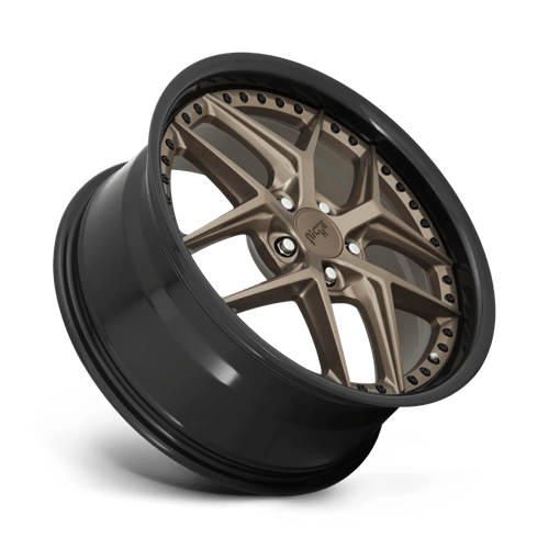 Niche 1PC M227 Vice 20X9 5X120 +35MM Matte Bronze Black Bead Ring