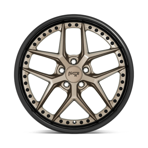 Niche 1PC M227 Vice 20X9 5X114.3 +35MM Matte Bronze Black Bead Ring
