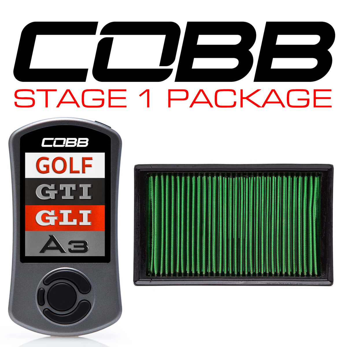 Cobb Stage 1 Power Package for Volkswagen (Mk7) Golf, (Mk7/Mk7.5) GTI, Jetta (A7) GLI, Audi A3 (8V - VLK0020010