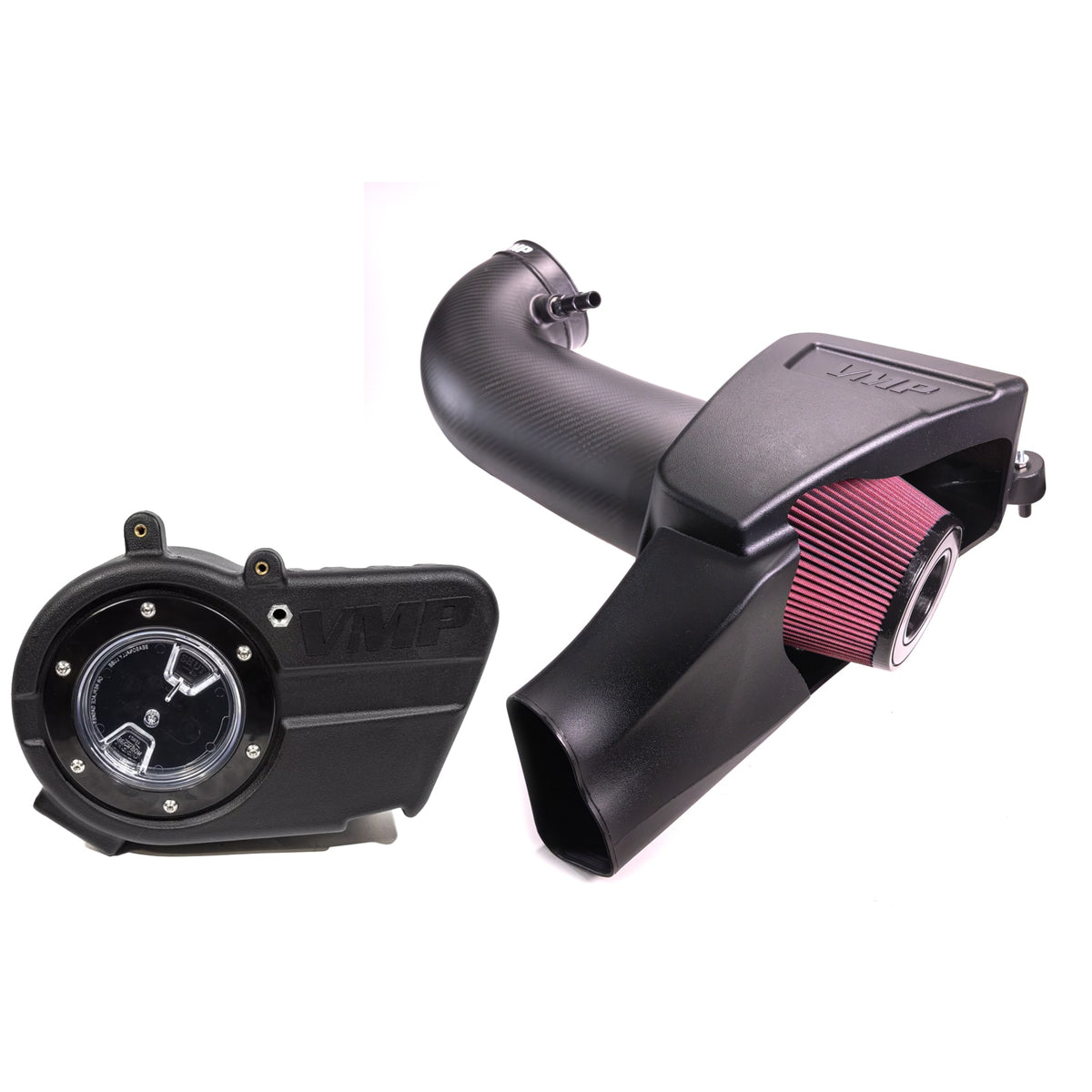 VMP Apex Predator Matte Carbon Fiber CAI and Under Hood Ice Tank Combo for '20+ GT500 5.2 L