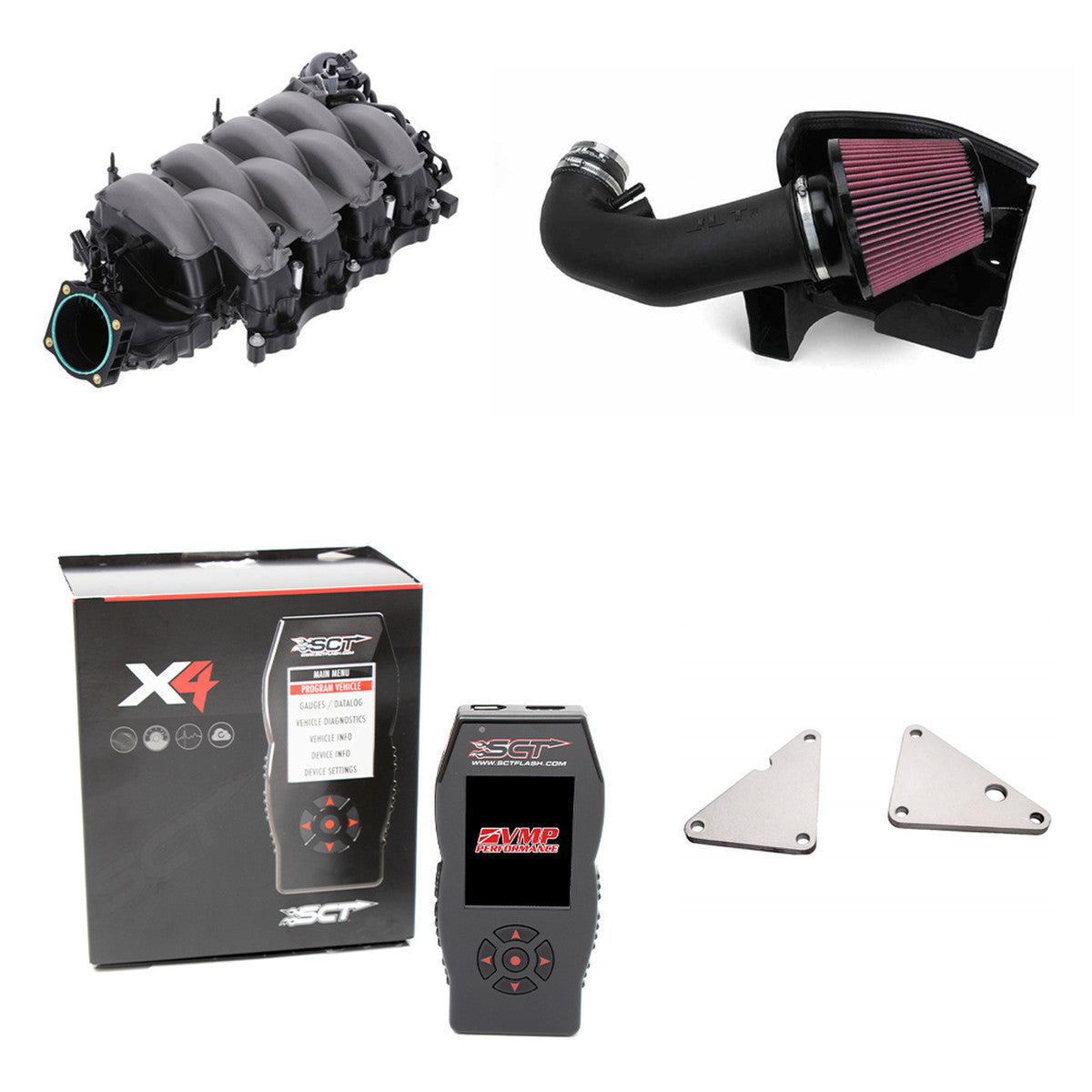 VMP '11-'14 Mustang GT Stage 2 Pack - JLT, 18+ Manifold, Lockouts, SCT X4, and Custom Tuning - VMP-PK1114GT-S2 by VMP - front