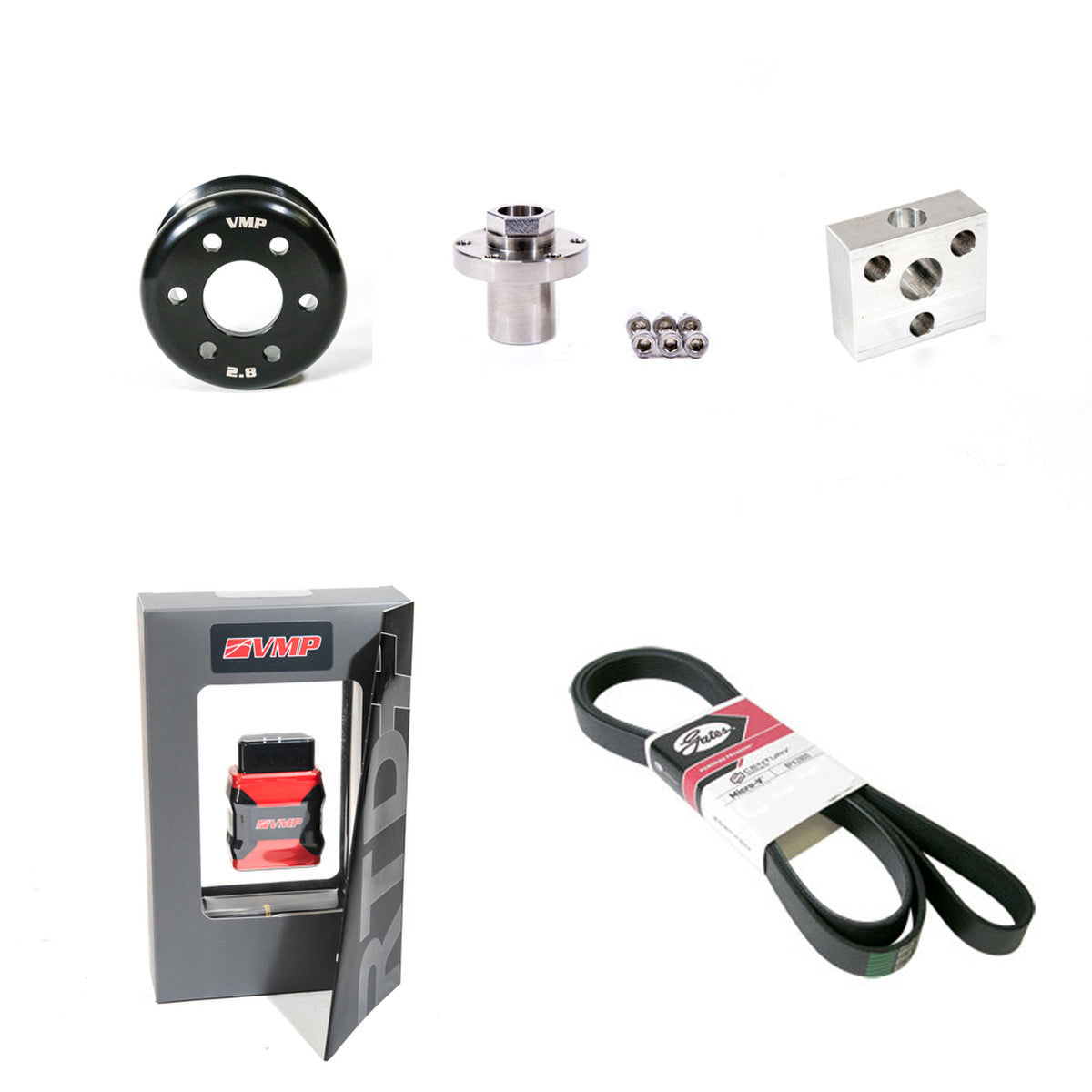 VMP '20+ GT500 Stage 2 Pulley Pack - 2.8" pulley, hub, tool, HP RTD , 8 HP credits and Custom Tuning - VMP-PK20GT5-S2 for 202
