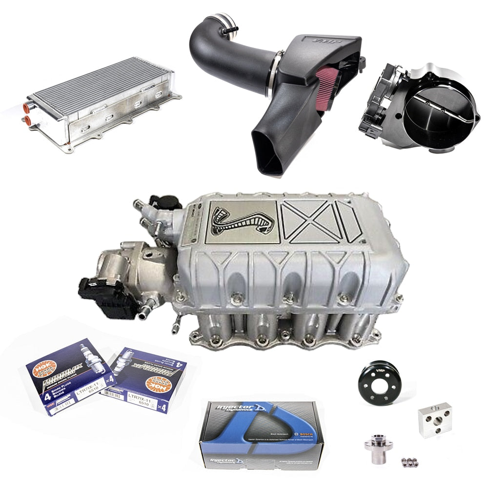 VMP '20 GT500 Stage 4 Pack - Jokerz port, APEX CAI, VMP 108 TB , 2.85" pulley, hub, VMP 81 mm race core IC, ID1300x, HP RTD, and Custom Tuning