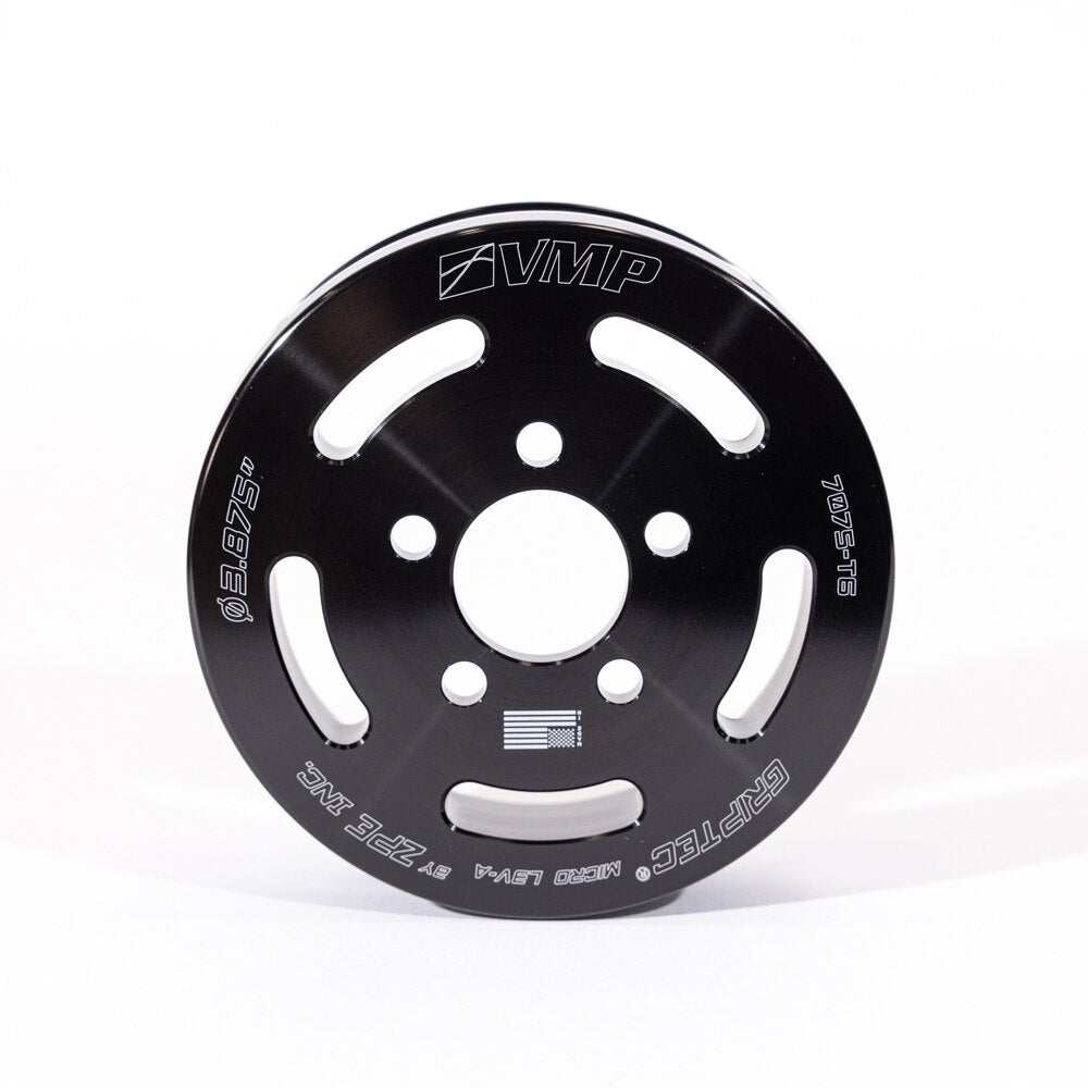 Whipple & VMP 3.875" Griptec 6-Rib Pulley 5-Bolt (latest gen supercharger)