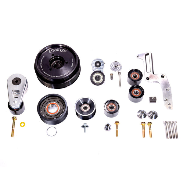 VMP 10-Rib Full-FEAD Kit for '20+ Predator 5.2 L with AC - 10% OD - VMP-SUP042 for 2020-2022 Ford Mustang - front view