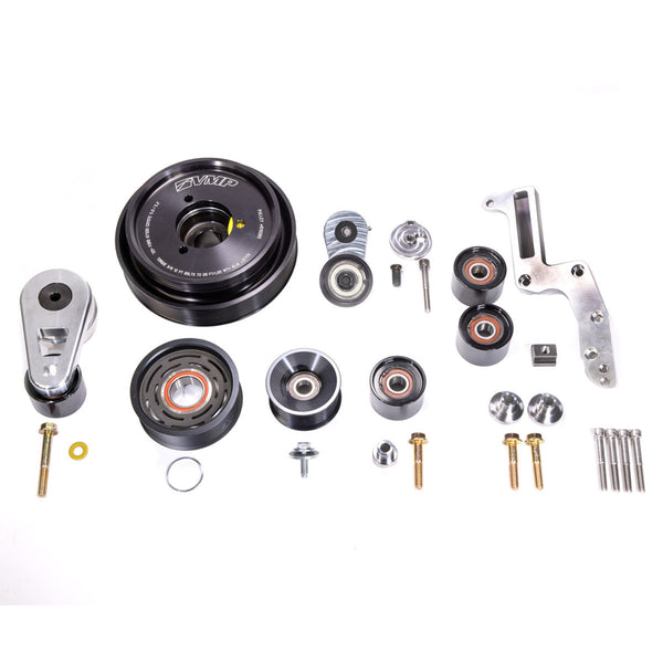 VMP 10-Rib Full-FEAD Kit for '20+ Predator 5.2 L with AC - 20% OD - VMP-SUP043 for 2020-2022 Ford Mustang - front view