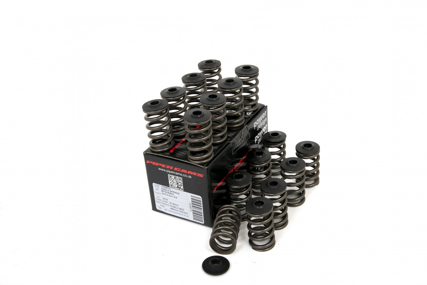 Piper Cams Mitsubishi EVO 1/2/3/4/5/6/7/8/9 Single Valve Spring Kit Inc Caps