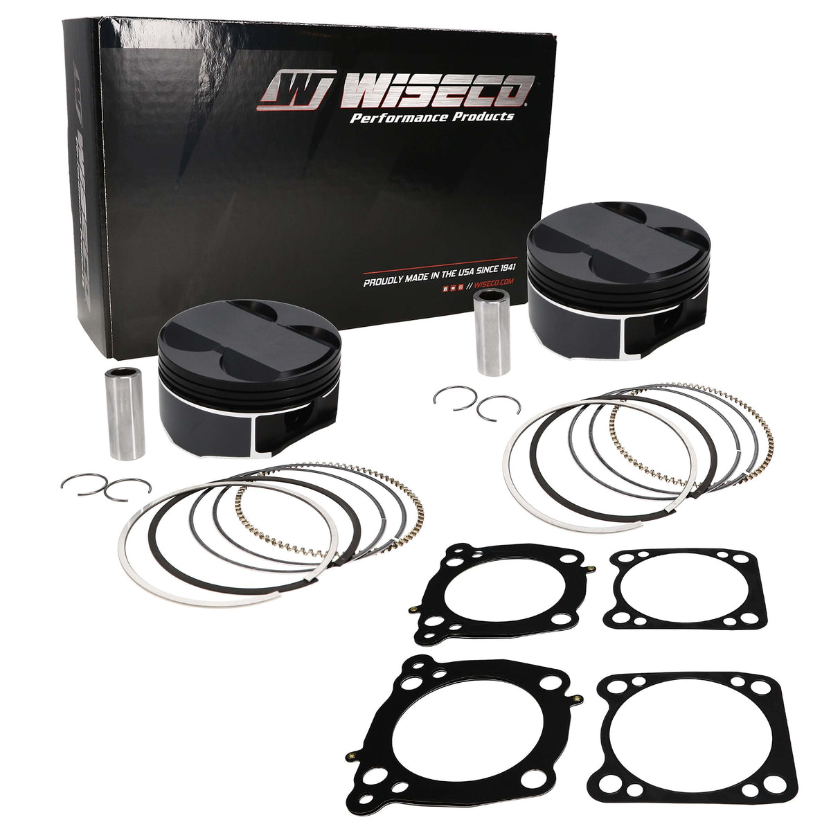 Wiseco HD Milwaukee 8 124cid 11.01 CR (X) Piston Kit - VT2787