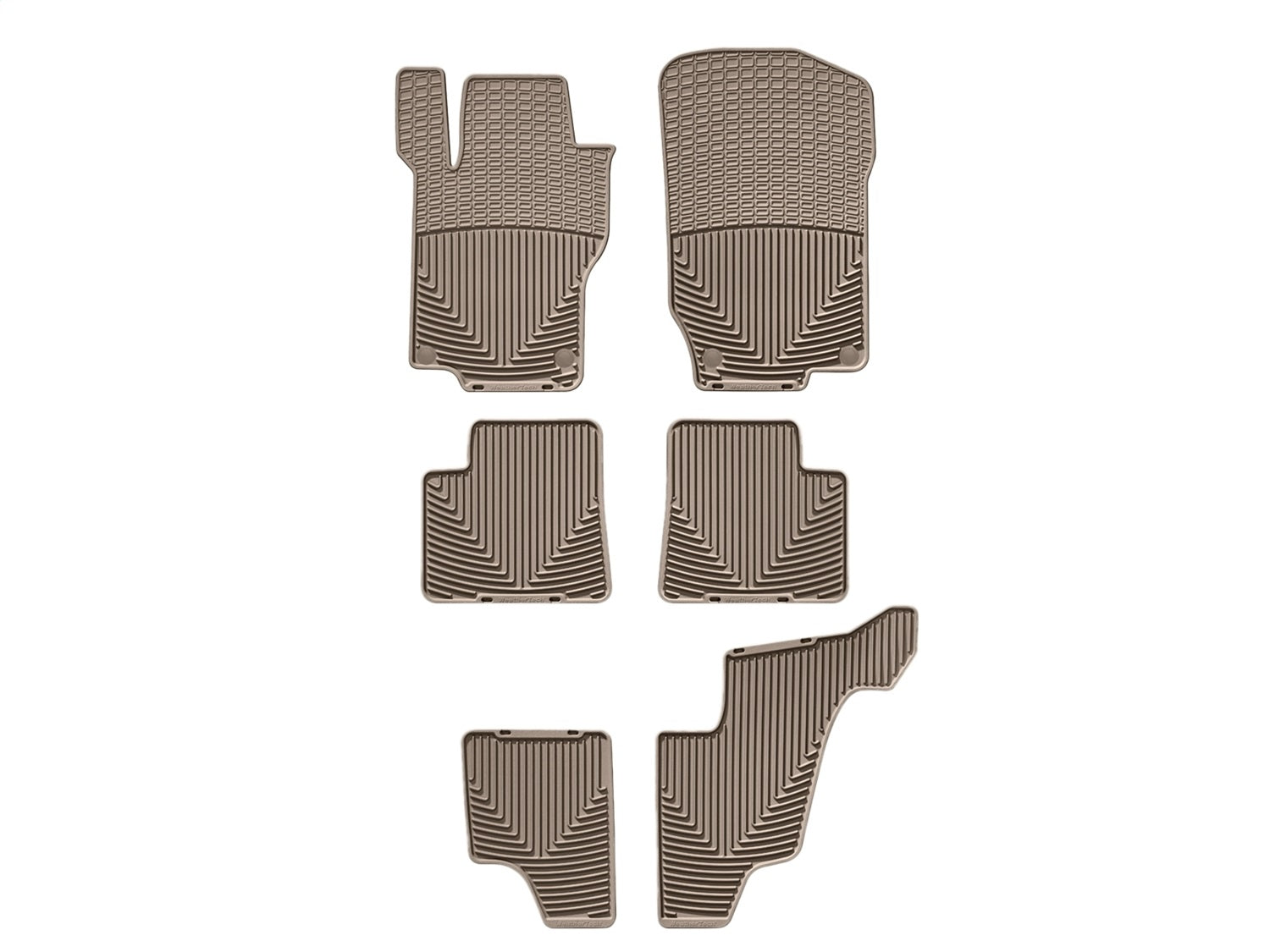 Weathertech - All Weather Floor Mats - Tan Front Rear and Third Row 07-12 Mercedes Benz GL - W102TN110TN115T