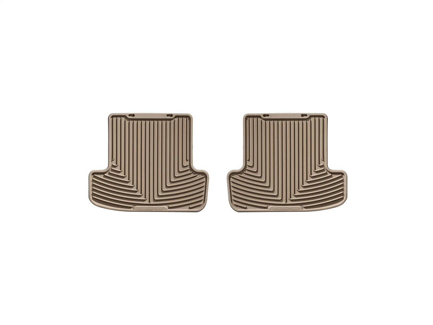 Weathertech - All Weather Floor Mats - Tan Rear 12-14 Mercedes Benz C-Class / 12-15 Mercedes Benz C63-AMG / 10-17 Merced