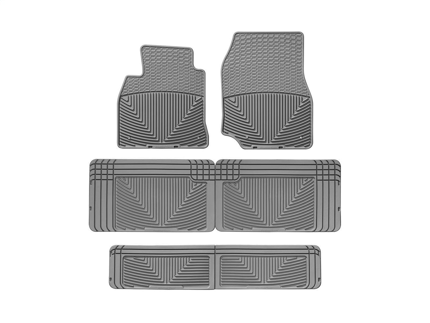 Weathertech - All Weather Floor Mats - Gray Front Rear and Third Row 98-07 Lexus LX / 98-07 Toyota Land-Cruiser - W23GRW