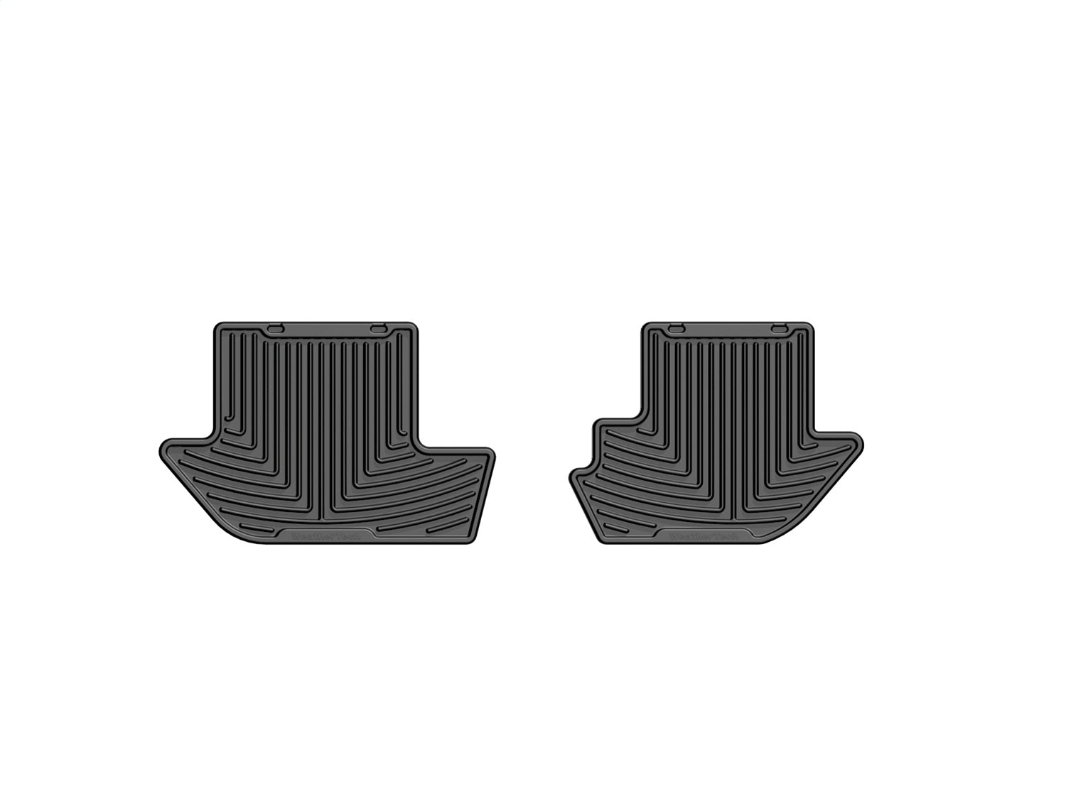 Weathertech - All Weather Floor Mats - Black Third Row for Escalade / Suburban-1500 / Suburban-2500 / Yukon - W288