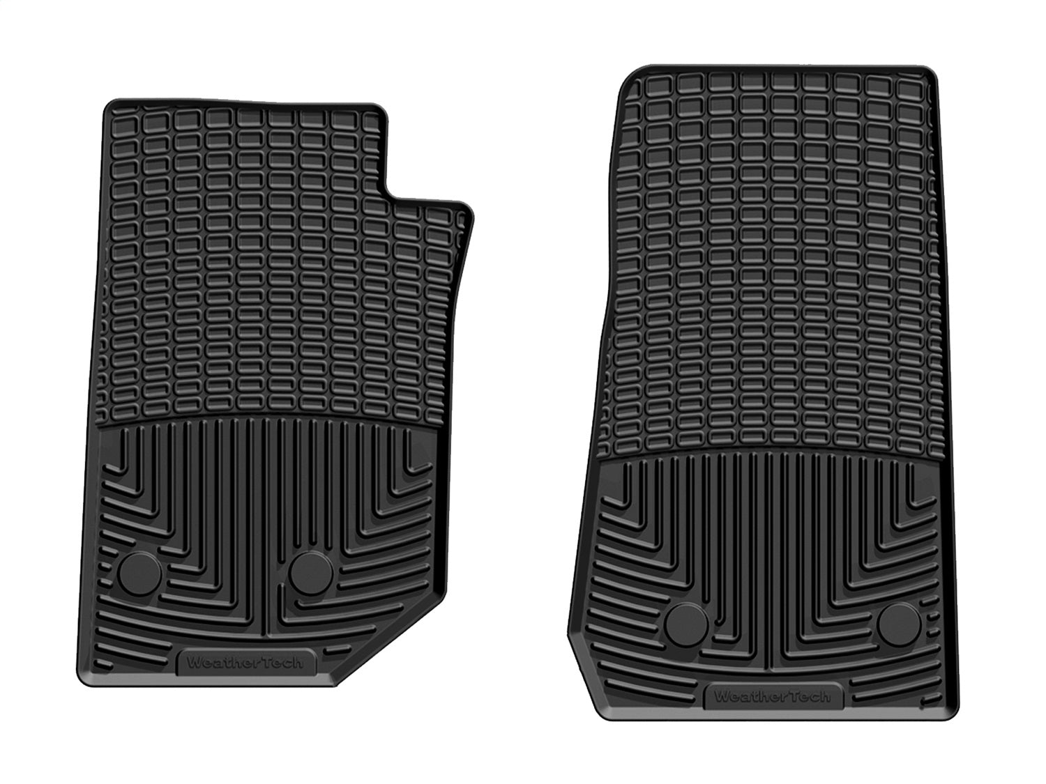 Weathertech - All Weather Floor Mats Black Front & Rear Set 14-18 Jeep Wrangler - W321-W322