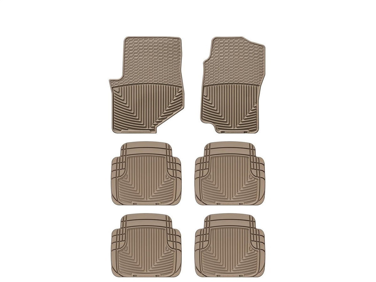 Weathertech - All Weather Floor Mats - Tan Front Rear and Third Row 02-06 Chevrolet Trailblazer / 02-06 GMC Envoy / 03-0