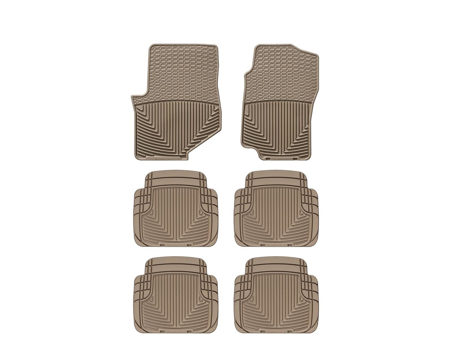 Weathertech - All Weather Floor Mats - Tan Front Rear and Third Row 02-06 Chevrolet Trailblazer / 02-06 GMC Envoy / 03-0
