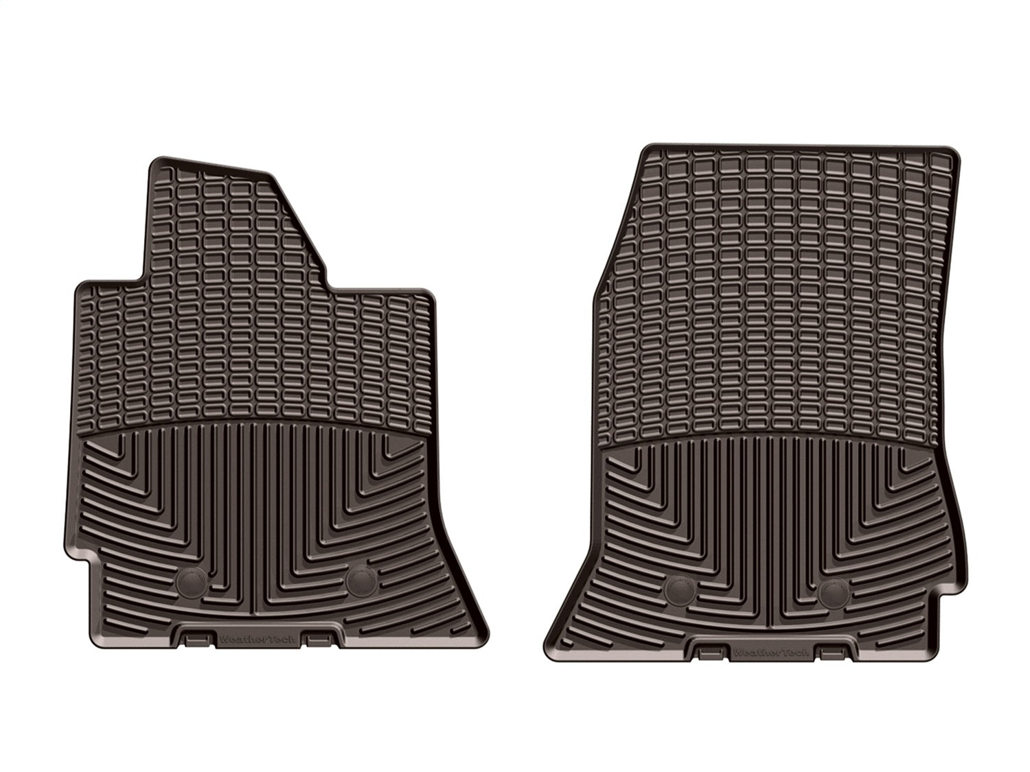 Weathertech - All Weather Floor Mats - Cocoa Front 14-19 Chevrolet Corvette - W352CO
