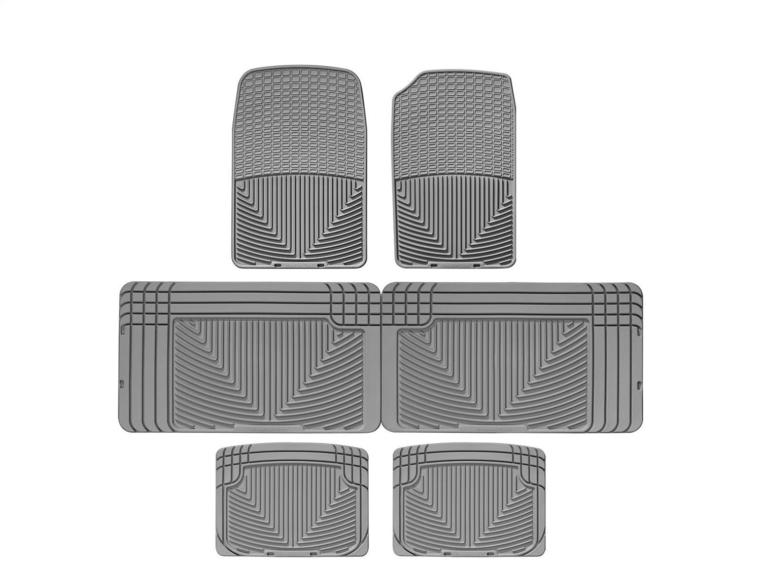 Weathertech - All Weather Floor Mats - Gray Front Rear and Third Row 03-06 Ford Expedition / 03-06 Lincoln Navigator - W