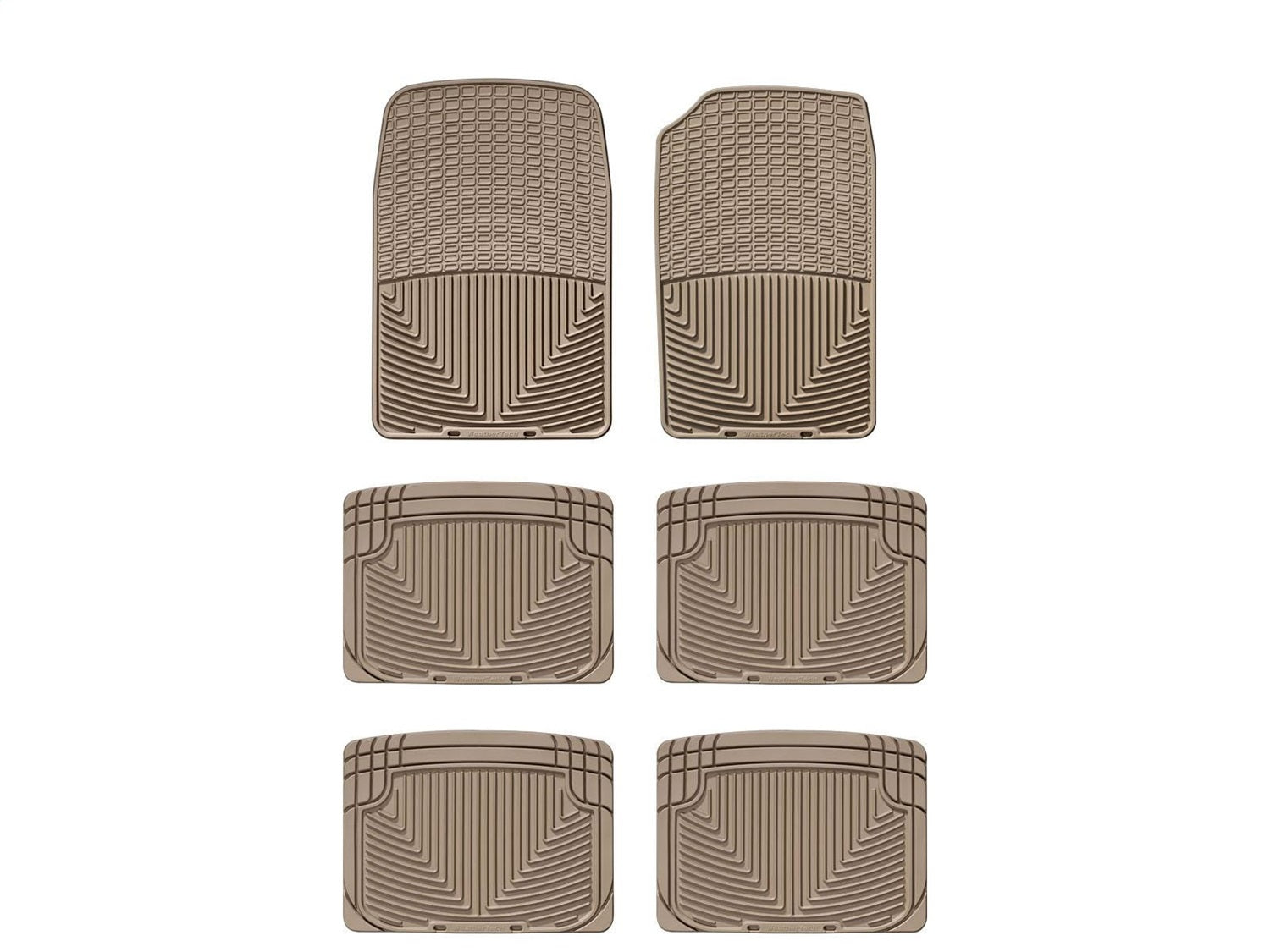 Weathertech - All Weather Floor Mats - Tan Front Rear and Third Row 03-06 Ford Expedition / 03-06 Lincoln Navigator - W3